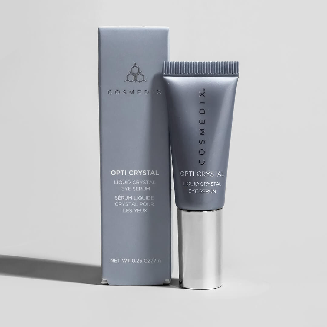 COSMEDIX OPTI CRYTSAL AUGENPFLEGE FLUESSIGKRISTALL VERPACKUNG PRODUKT