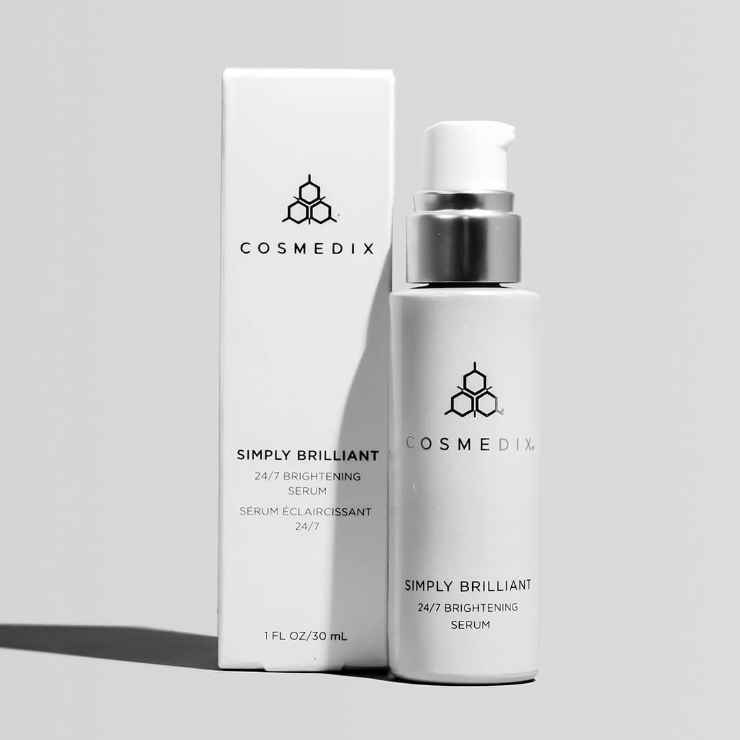 COSMEDIX SIMPLY BRILLIANT SERUM VERPACKUNG FLASCHE